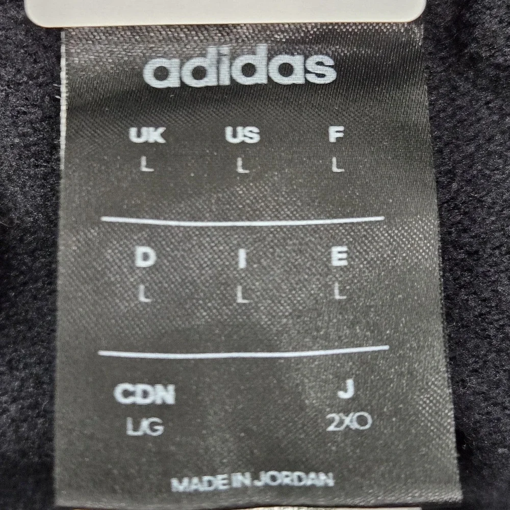 Adidas Men Activewear Pants L‎ Black Sweatpants Gorpcore Logo Stripe 27